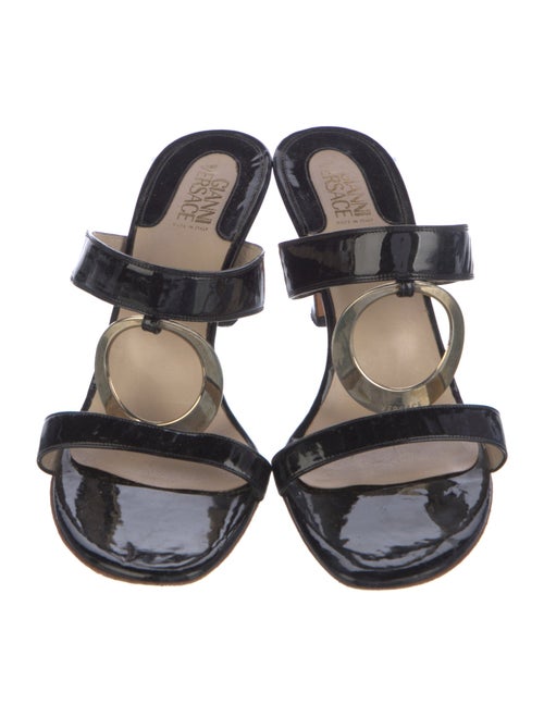 Gianni Versace Patent Leather Slides