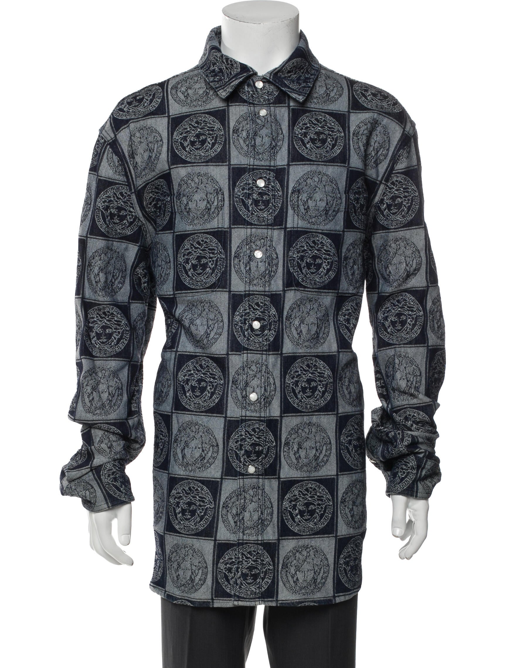 Gianni Versace Printed Trench Coat
