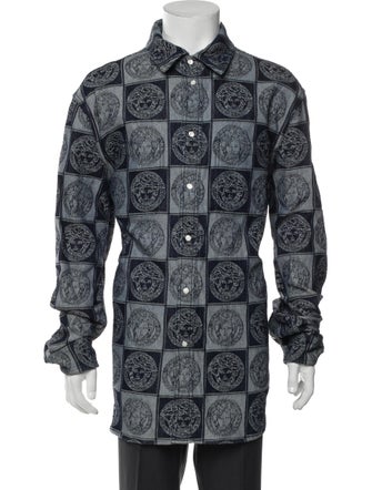 Gianni Versace Printed Trench Coat