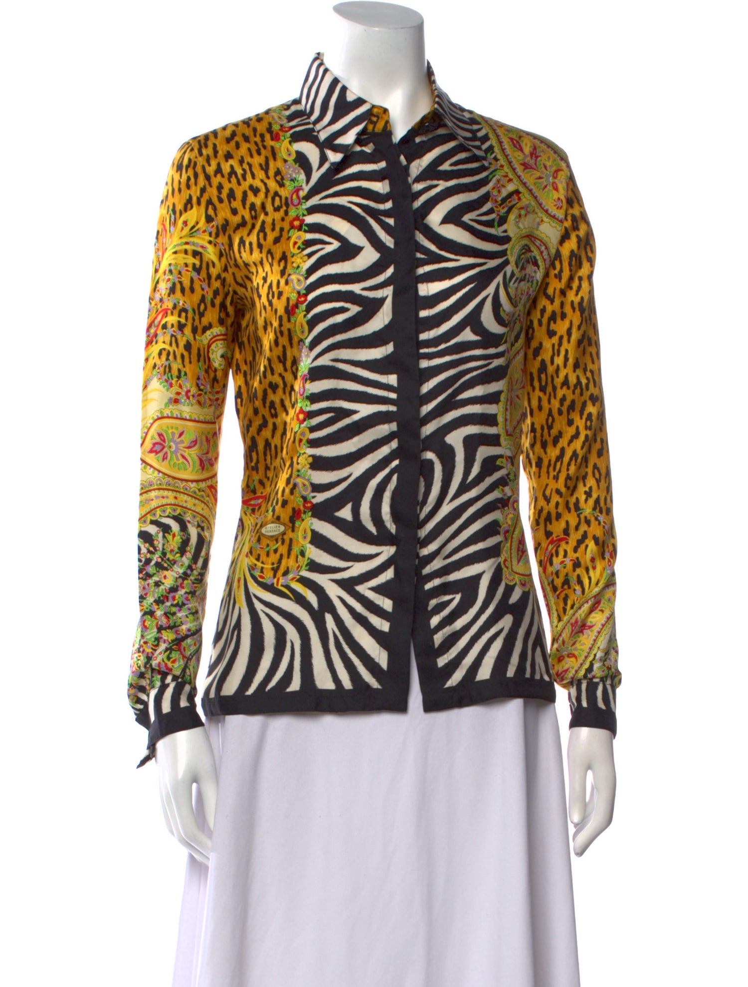 Gianni Versace Vintage 1996 Button-Up Top