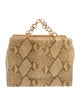 Gianni Versace Python Top Handle Bag