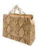 Gianni Versace Python Top Handle Bag