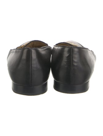 Gianni Versace Medusa Insignia Leather Loafers