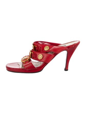 Gianni Versace Leather Slides