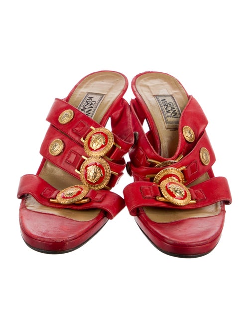 Gianni Versace Leather Slides