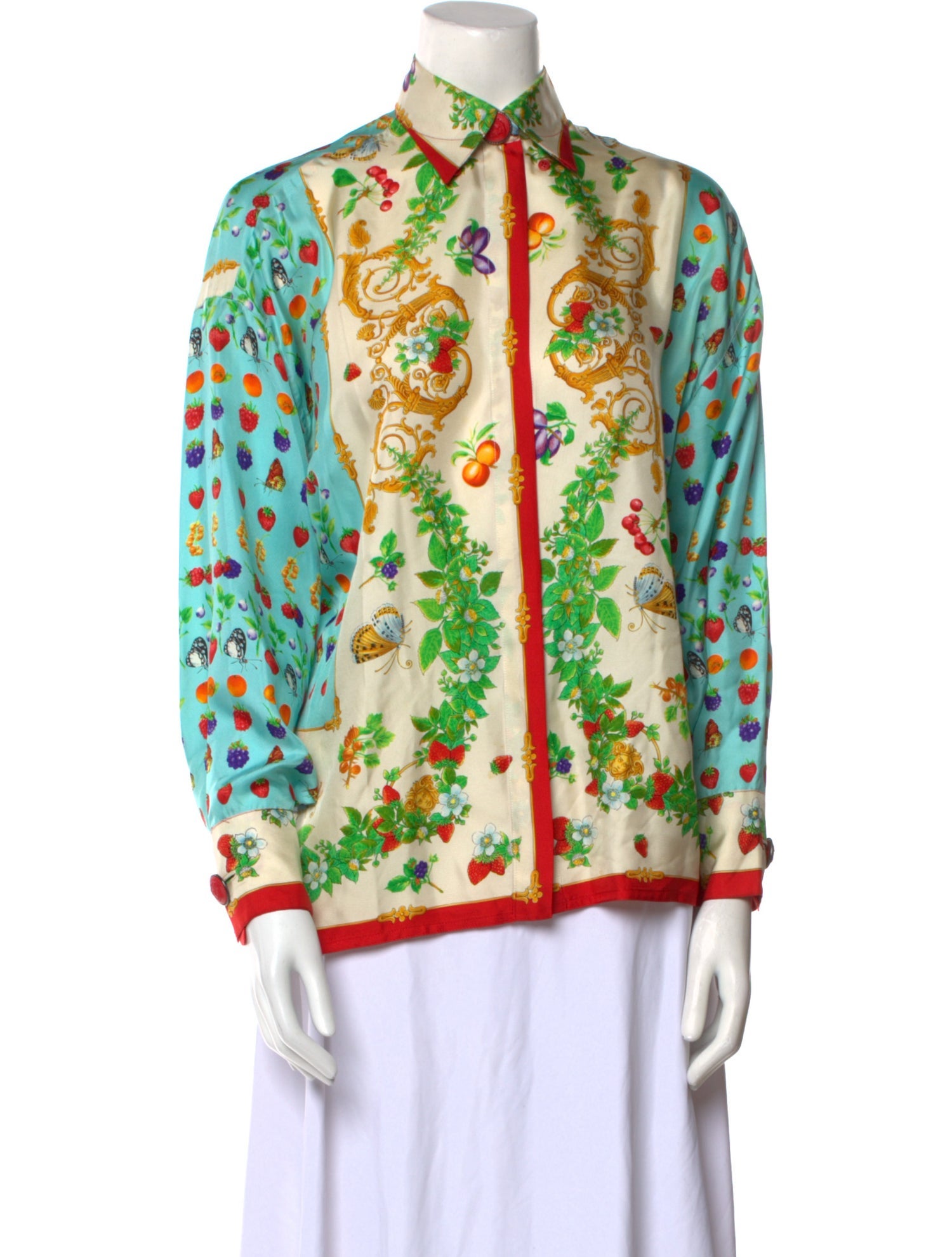 Gianni Versace Vintage 1995 Button-Up Top