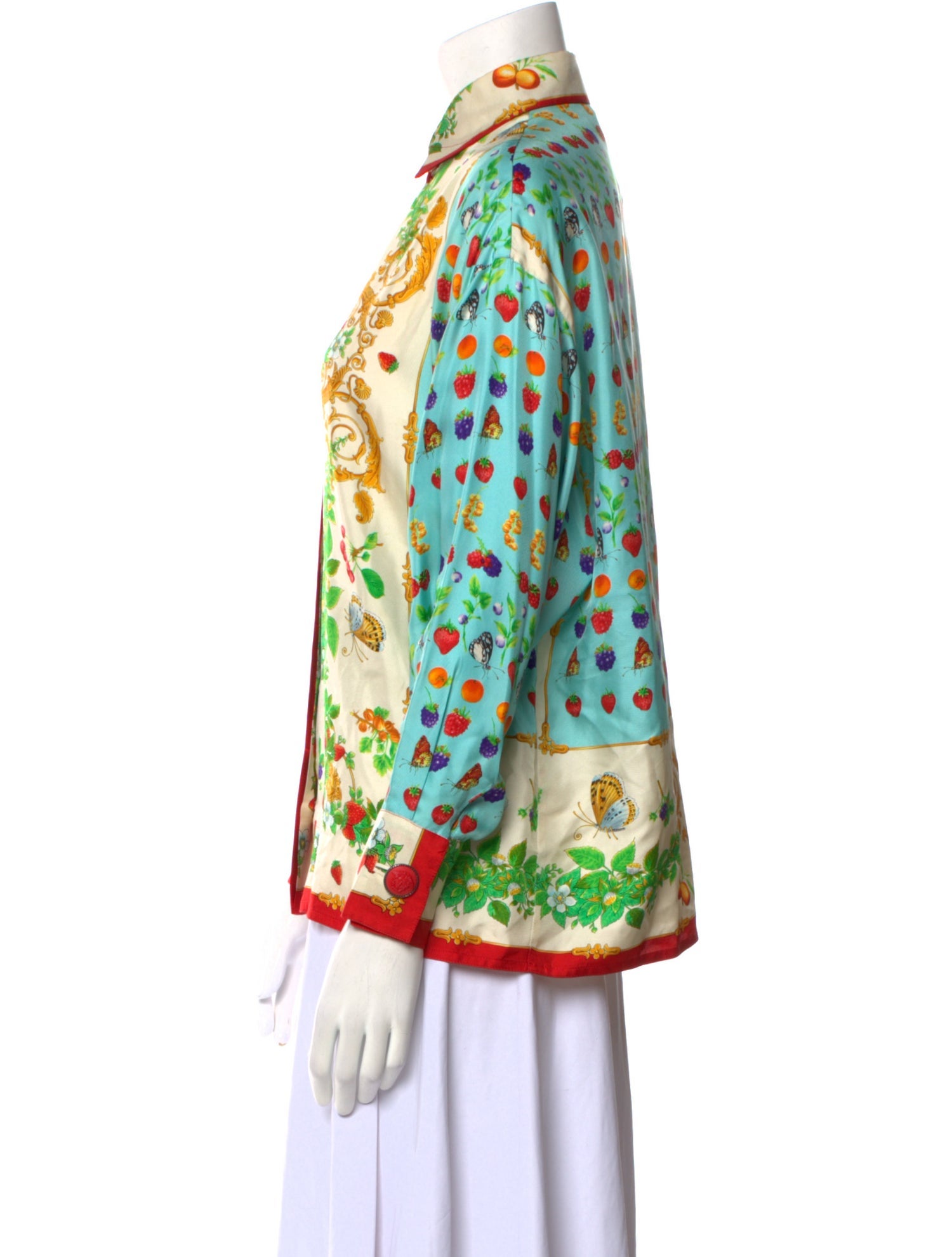 Gianni Versace Vintage 1995 Button-Up Top