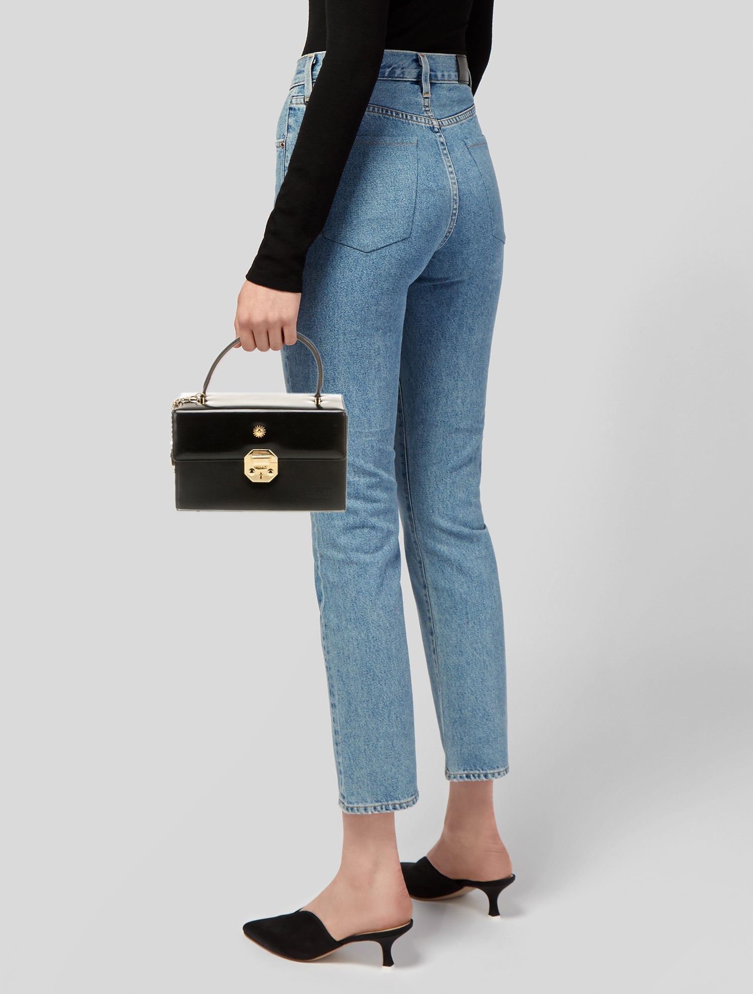 Gianni Versace Leather Top Handle Bag