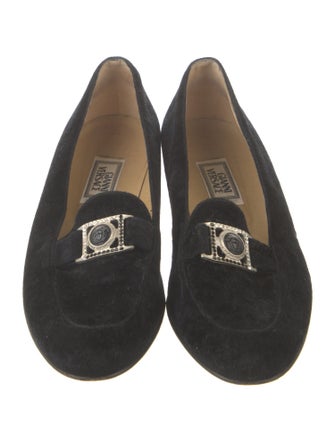 Gianni Versace Medusa Insignia Velvet Loafers