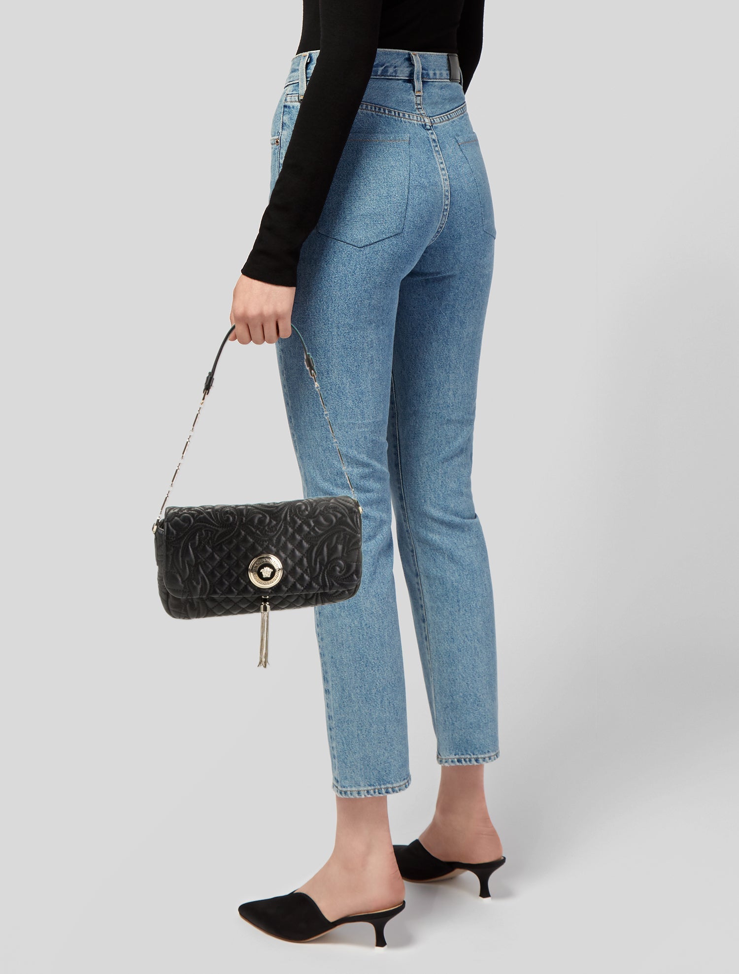 Gianni Versace Leather Shoulder Bag