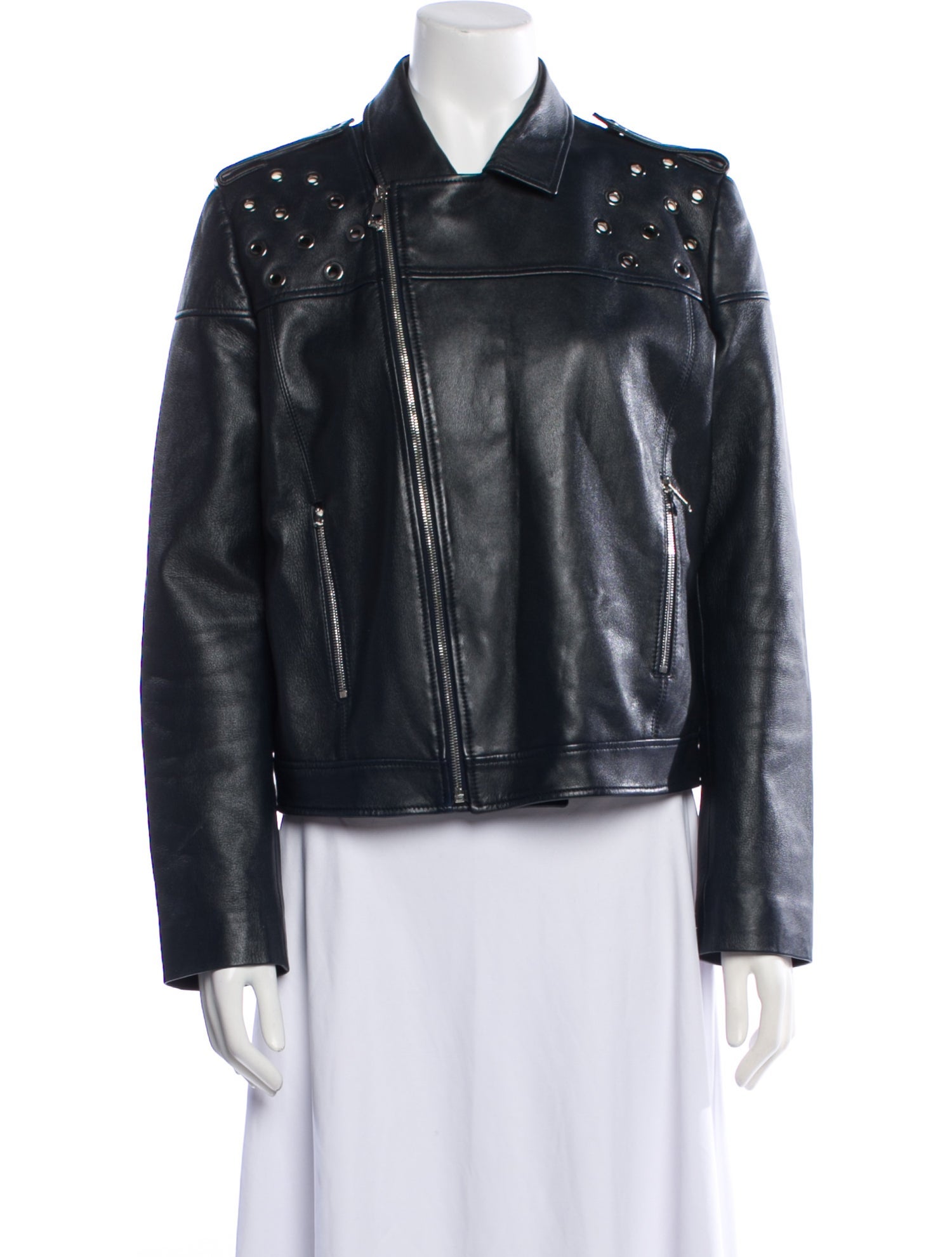 Versace Leather Biker Jacket