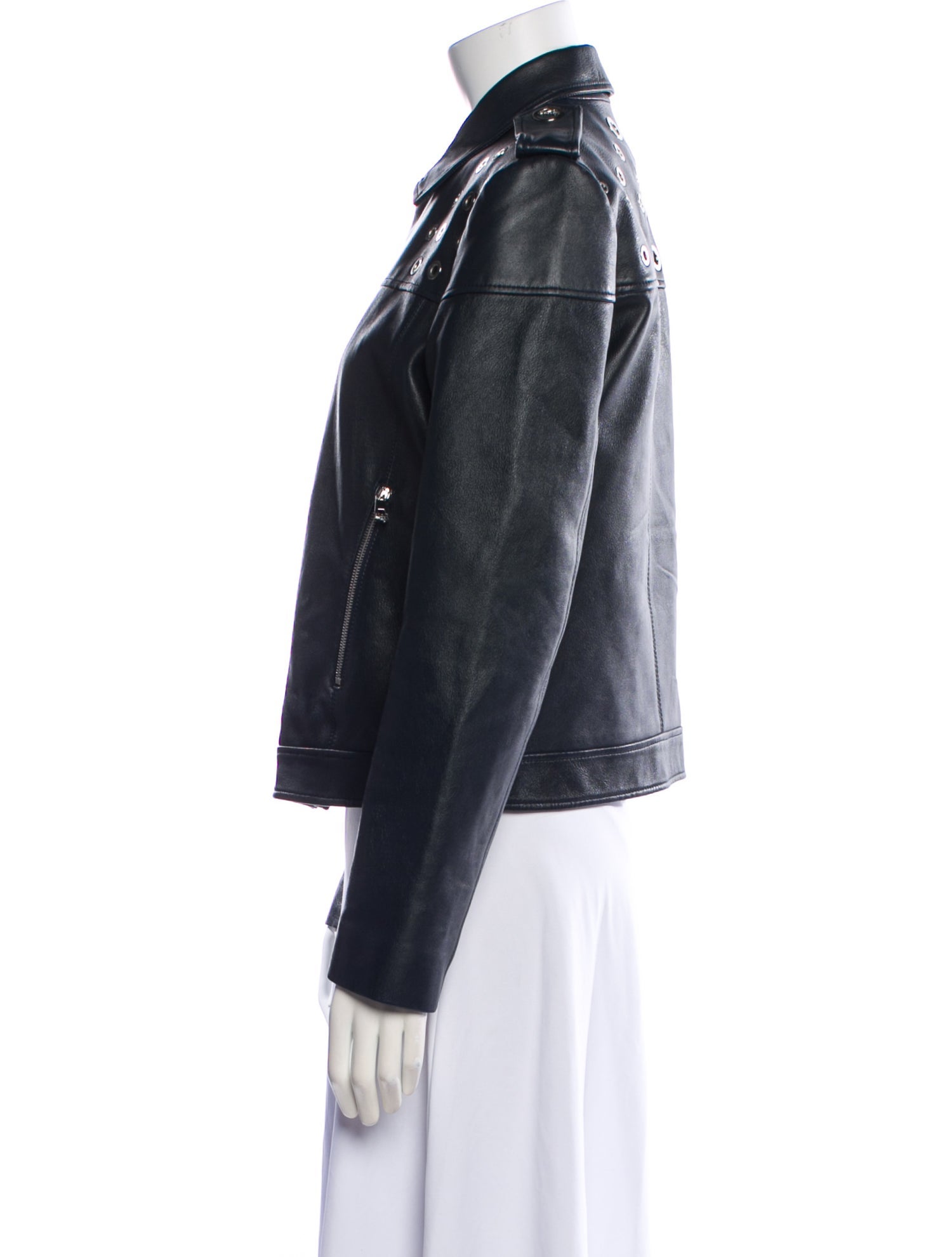 Versace Leather Biker Jacket