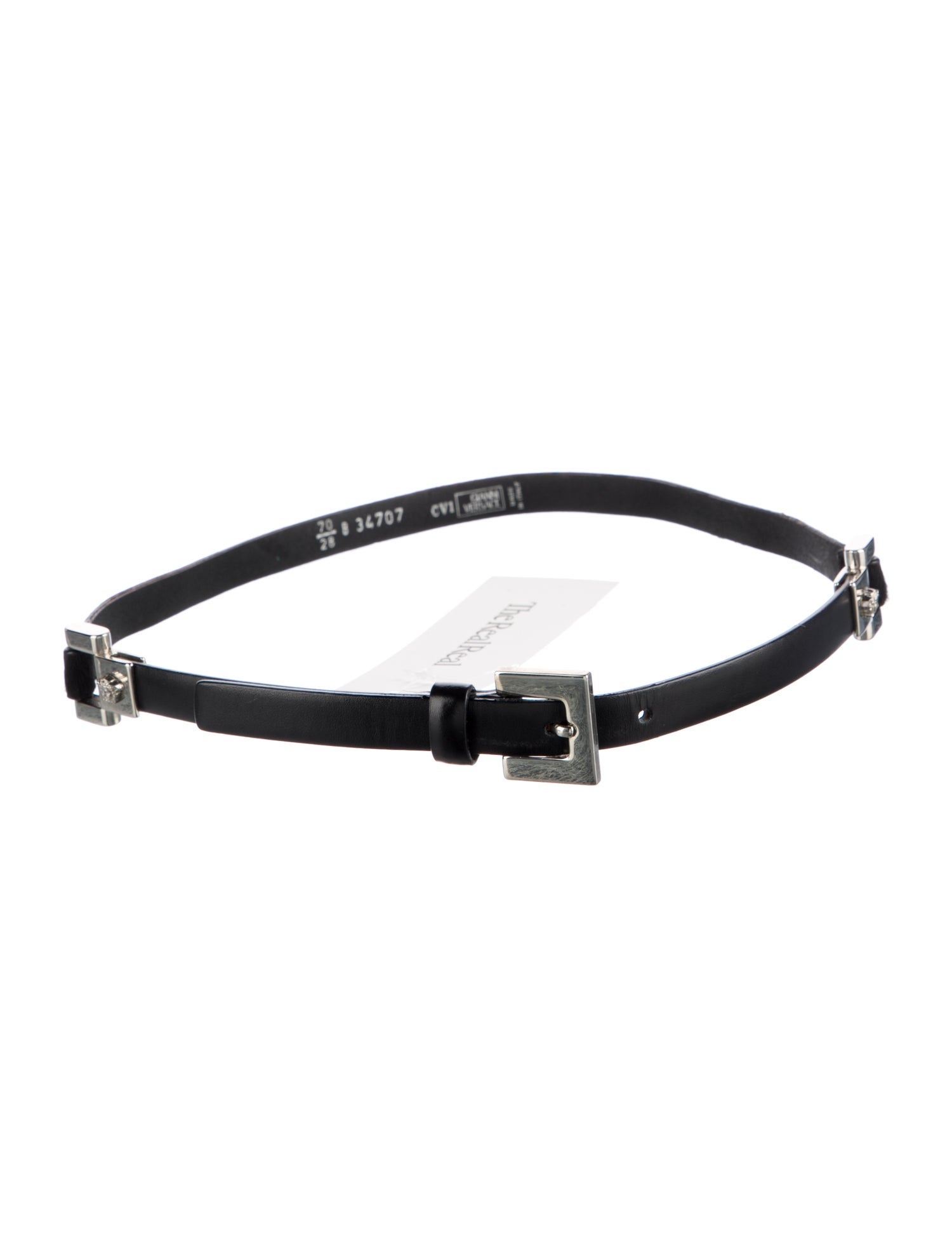 Gianni Versace Skinny Leather Waist Belt
