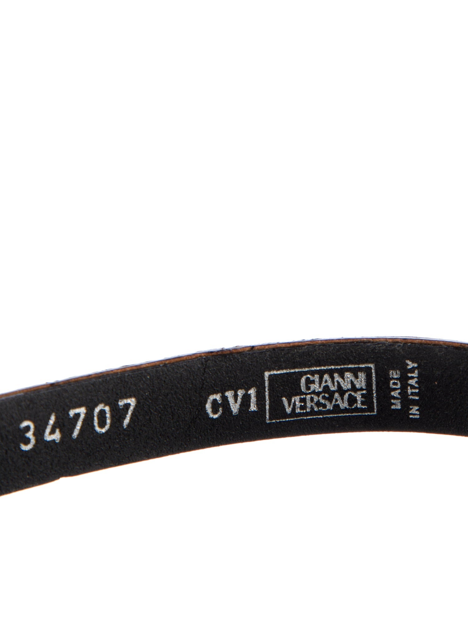 Gianni Versace Skinny Leather Waist Belt