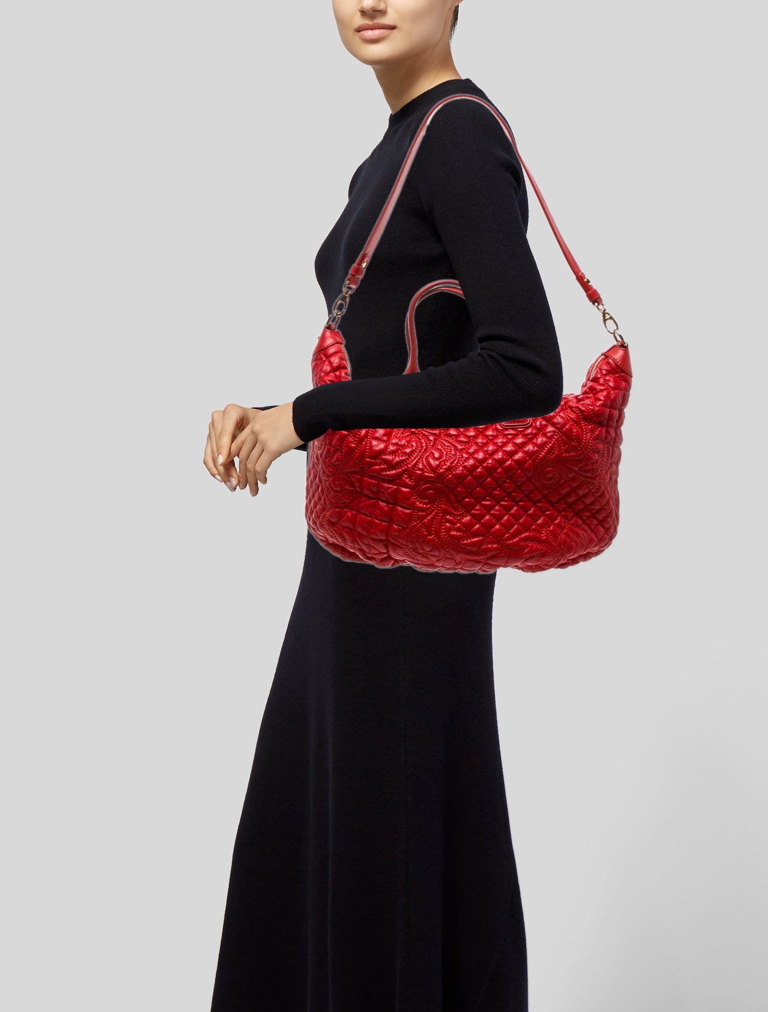 Gianni Versace Leather Top Handle Bag