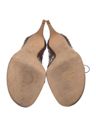 Gianni Versace Medusa Insignia Leather Slides