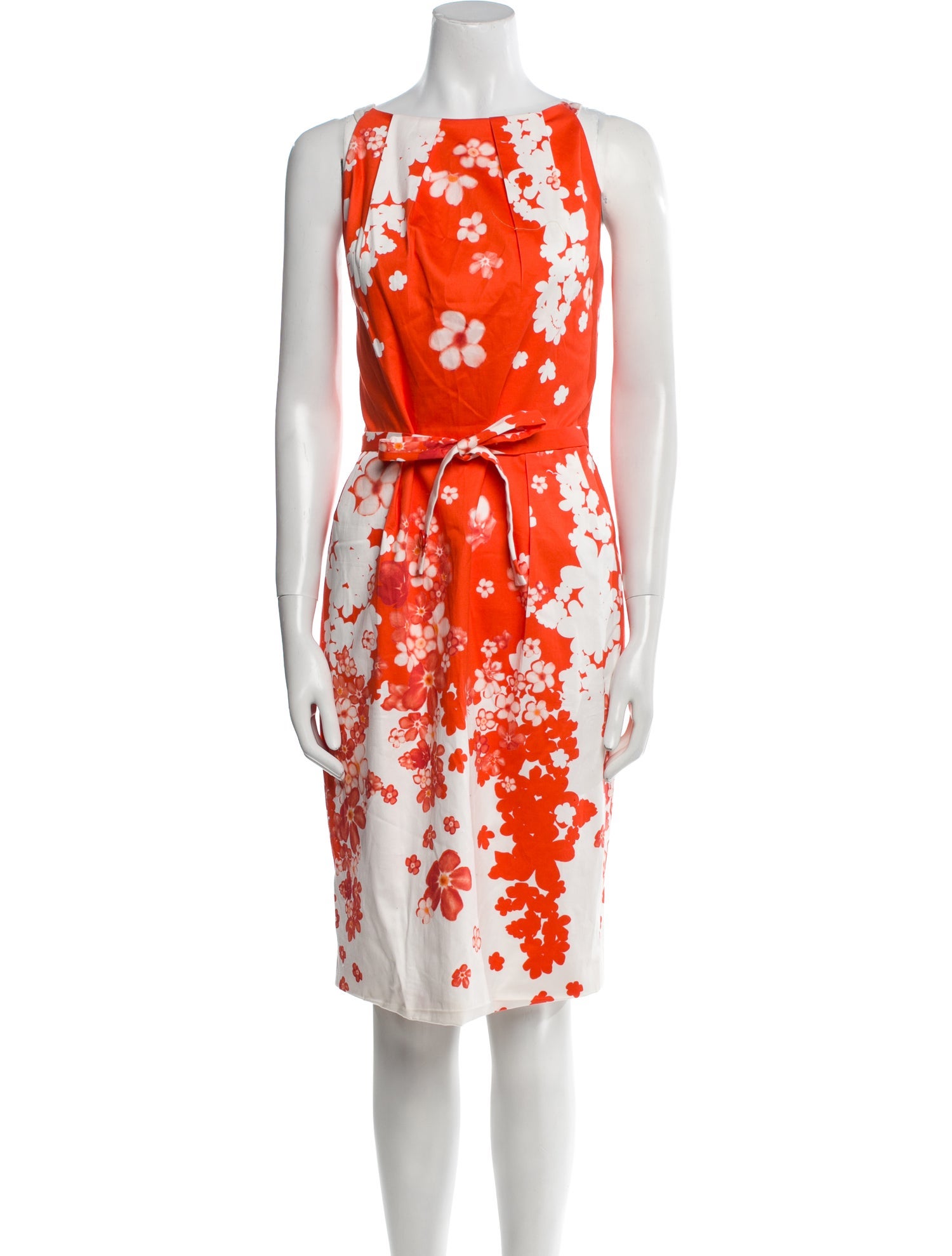 Gianni Versace Floral Print Knee-Length Dress