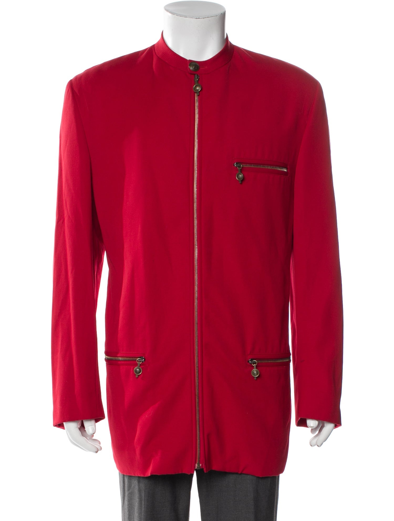 Gianni Versace Medusa Insignia Virgin Wool Parka