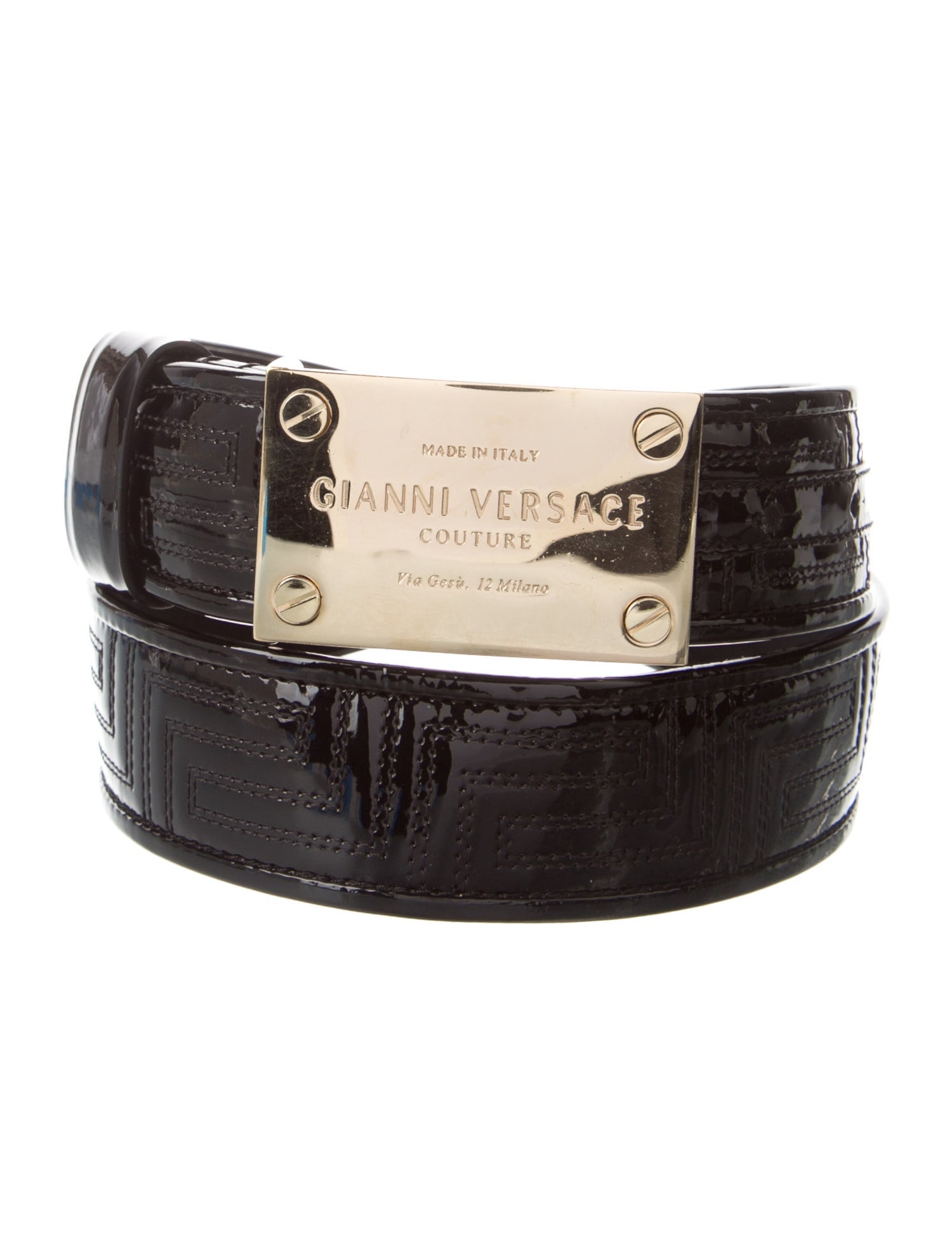 Gianni Versace Patent Leather Belt