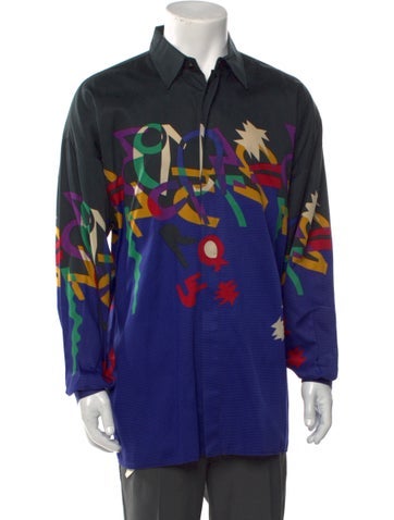 Gianni Versace Dress Shirts Vintage 1987 Shirt XL