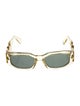 Gianni Versace Square Tinted Sunglasses