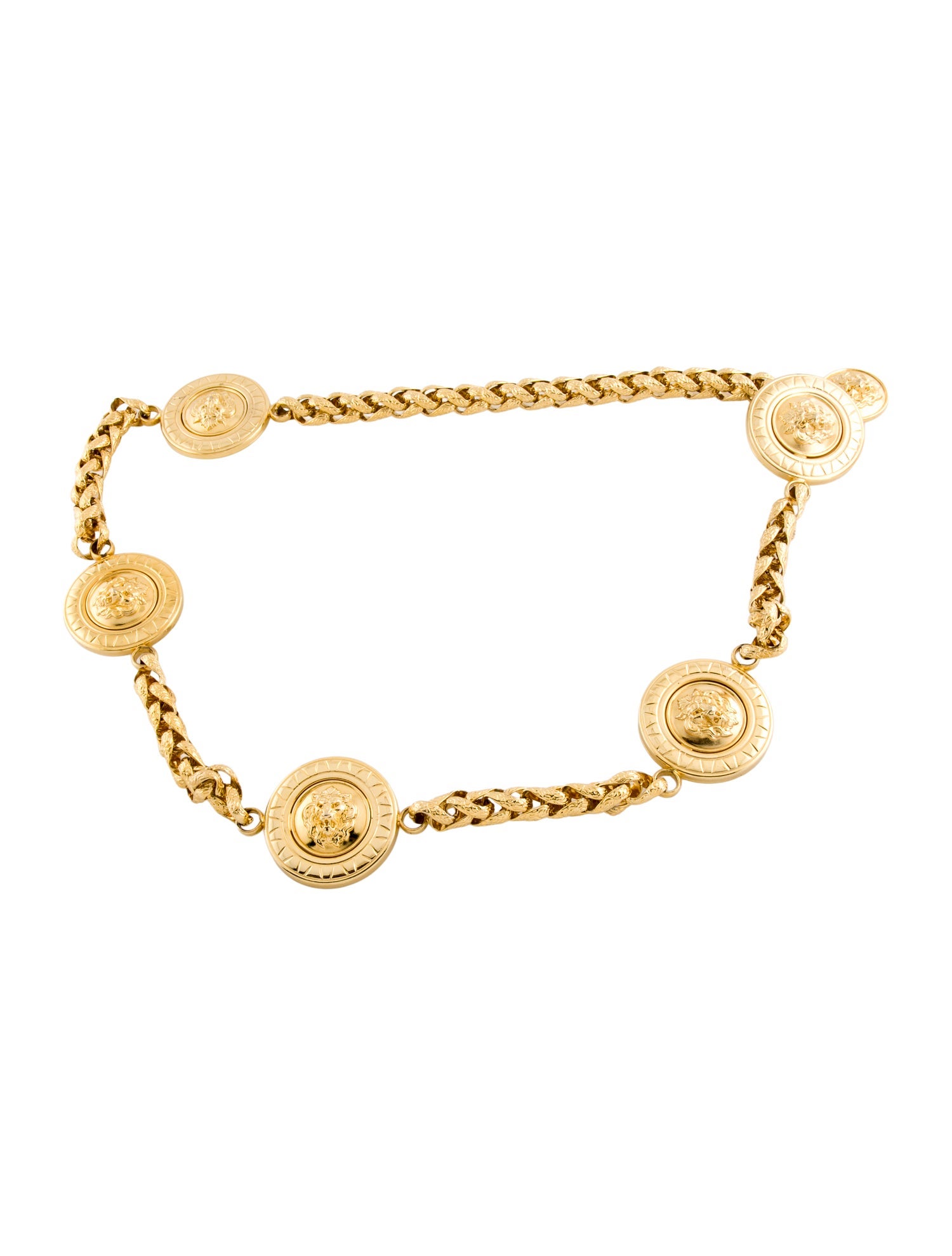 Gianni Versace Wide Metal Waist Belt