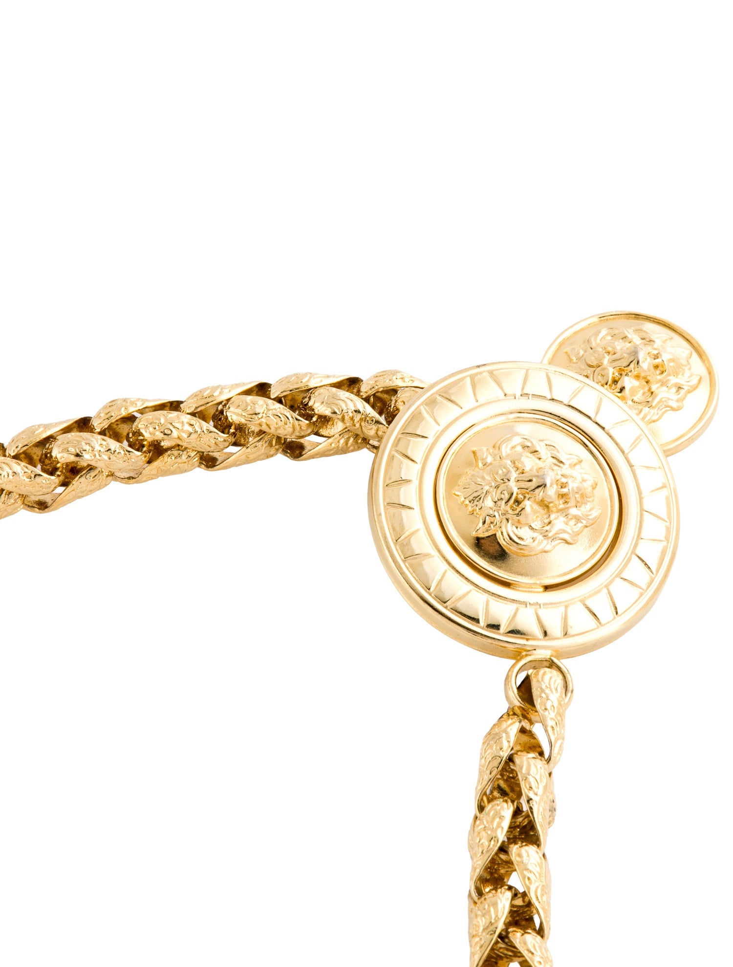 Gianni Versace Wide Metal Waist Belt