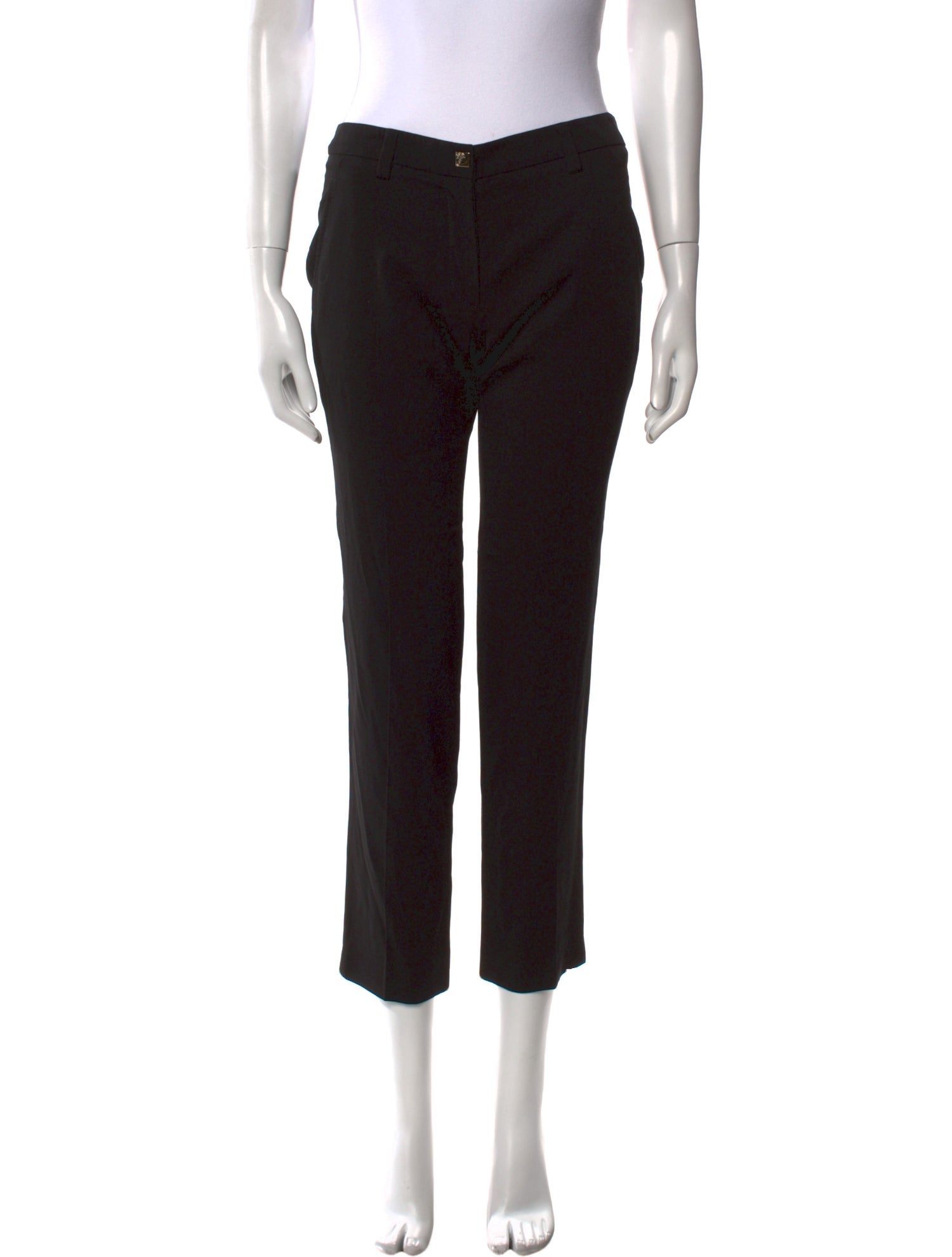Gianni Versace Wool Straight Leg Pants