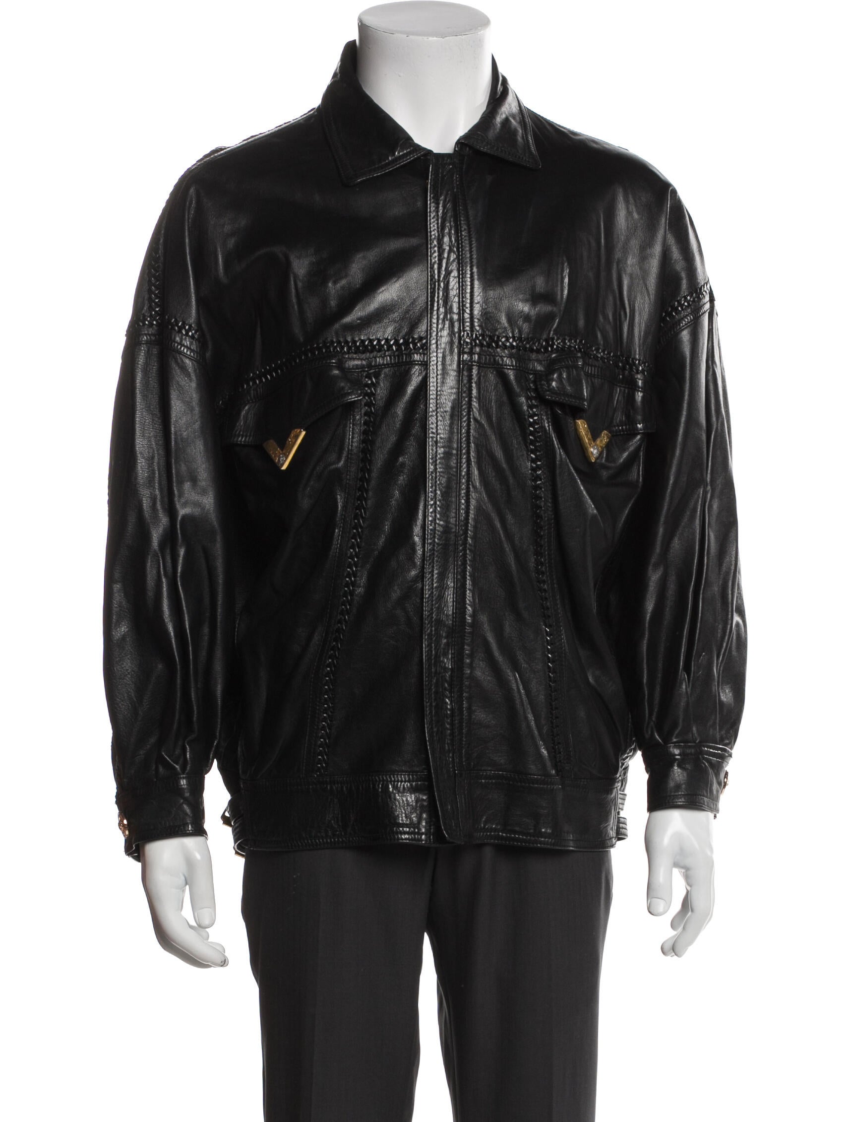 Gianni Versace Vintage 1992 Moto Jacket