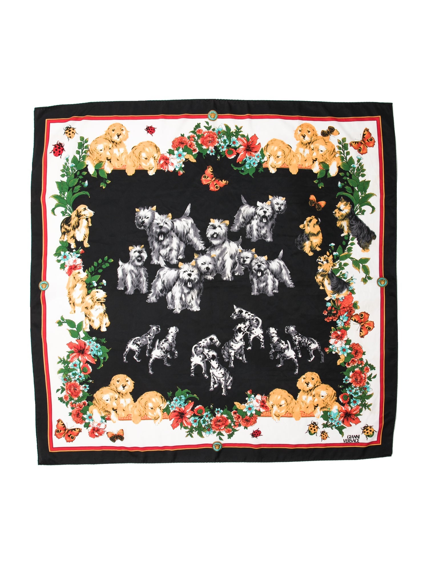 Gianni Versace Silk Printed Scarf