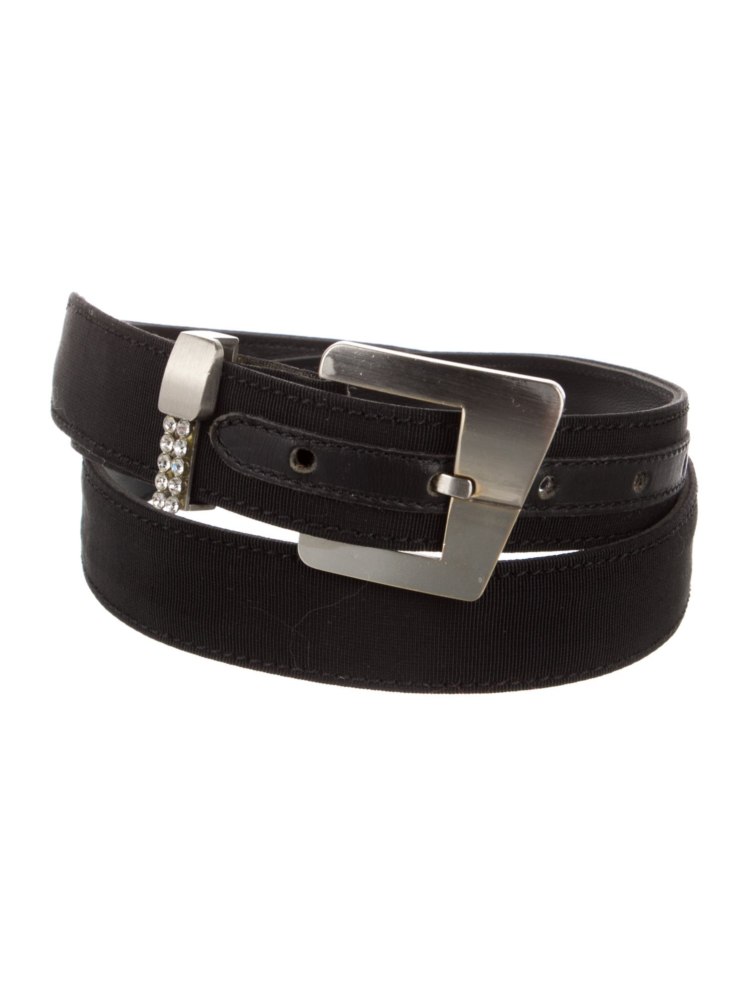 Gianni Versace Skinny Canvas Belt