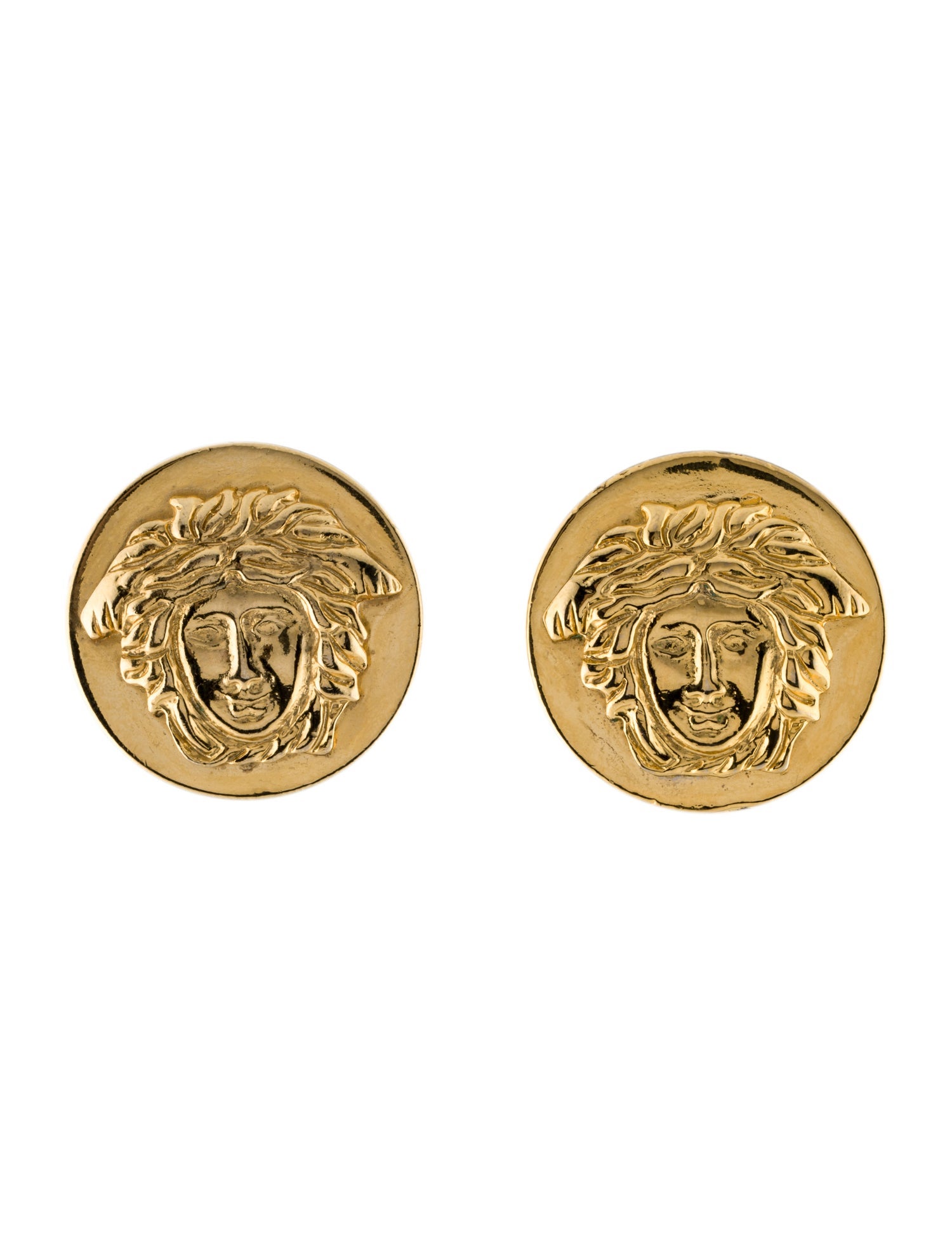 Gianni Versace Vintage Medusa Clip-On Earrings