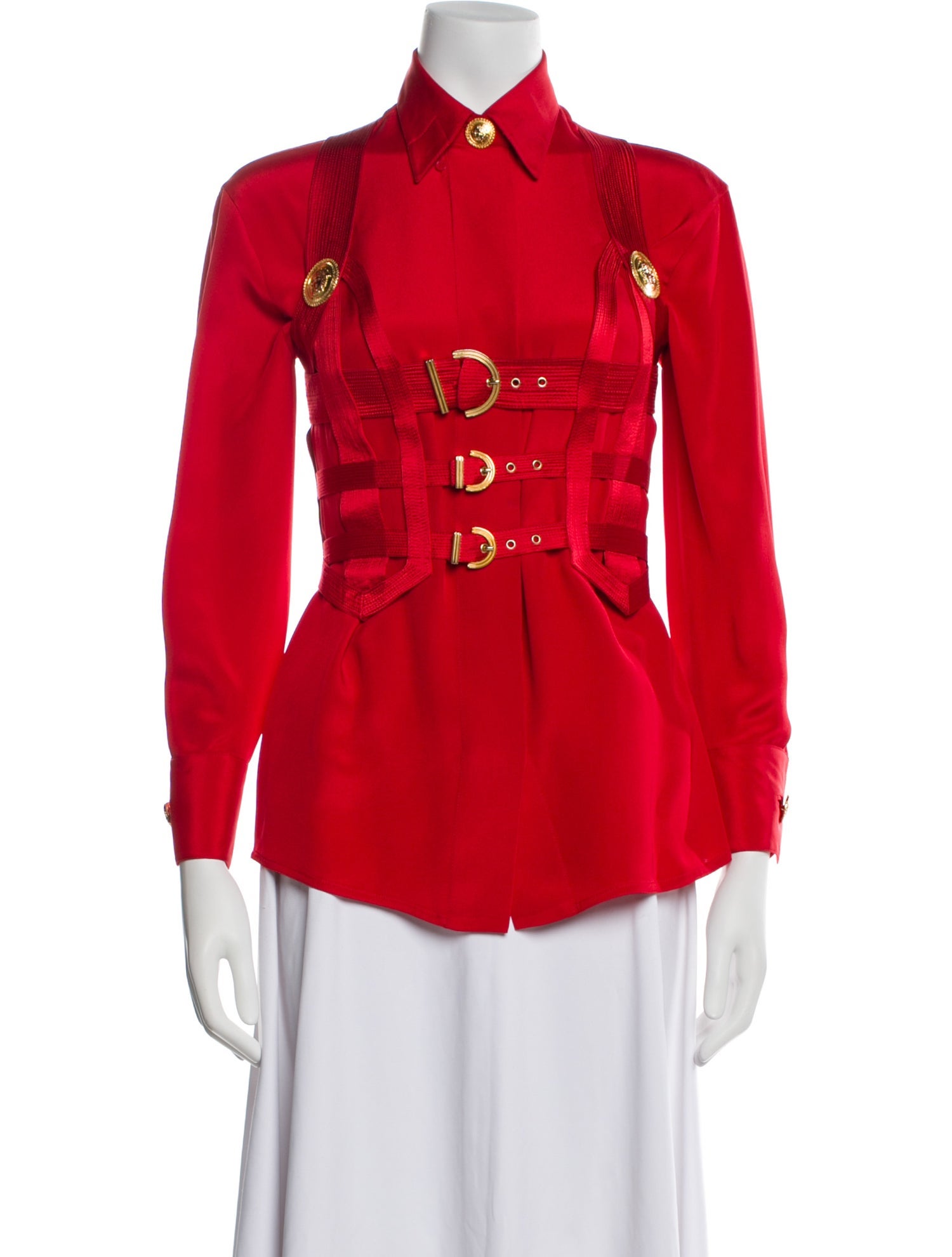 Gianni Versace Vintage 1992 Button-Up Top