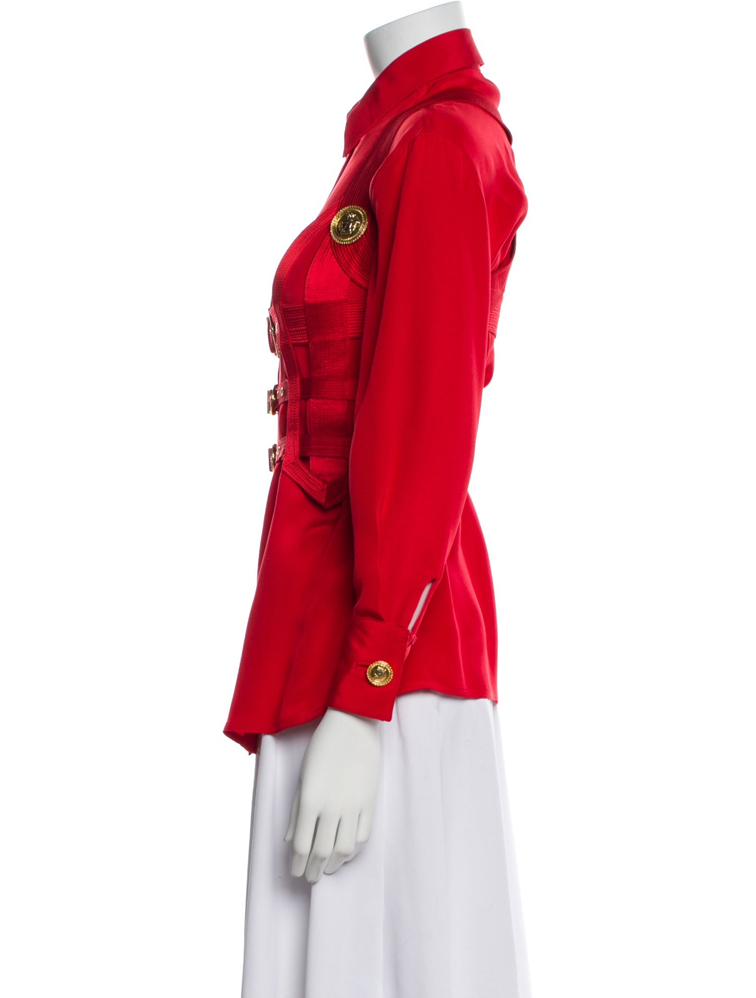 Gianni Versace Vintage 1992 Button-Up Top