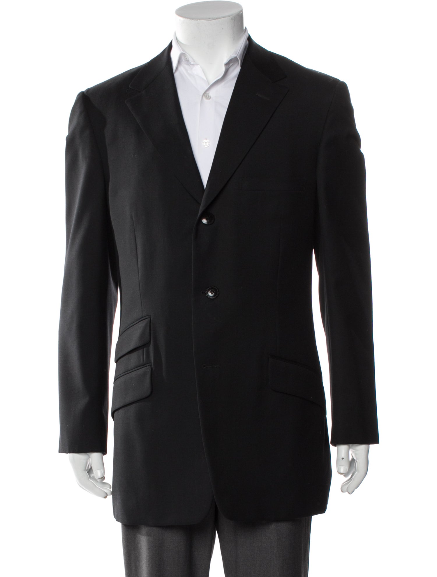 Gianni Versace Medusa Insignia Wool Coat