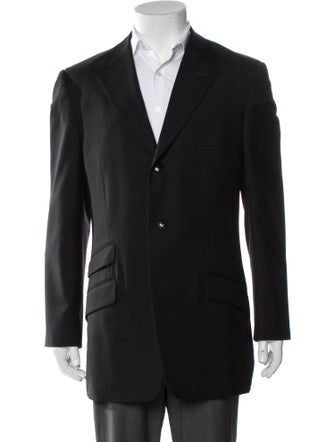 Gianni Versace Medusa Insignia Wool Coat