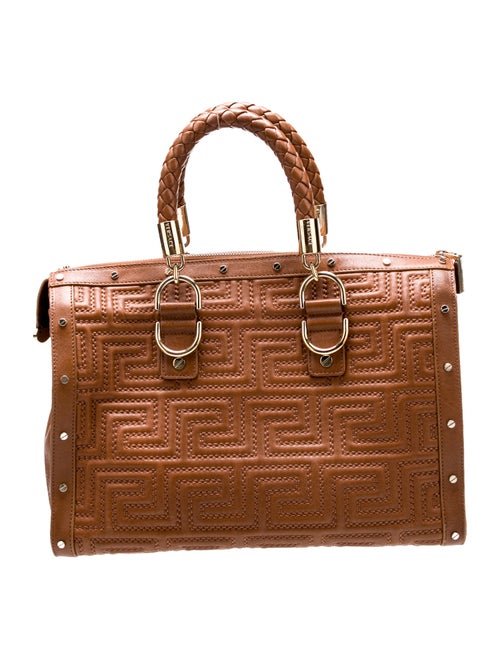 Gianni Versace Leather Top Handle Bag