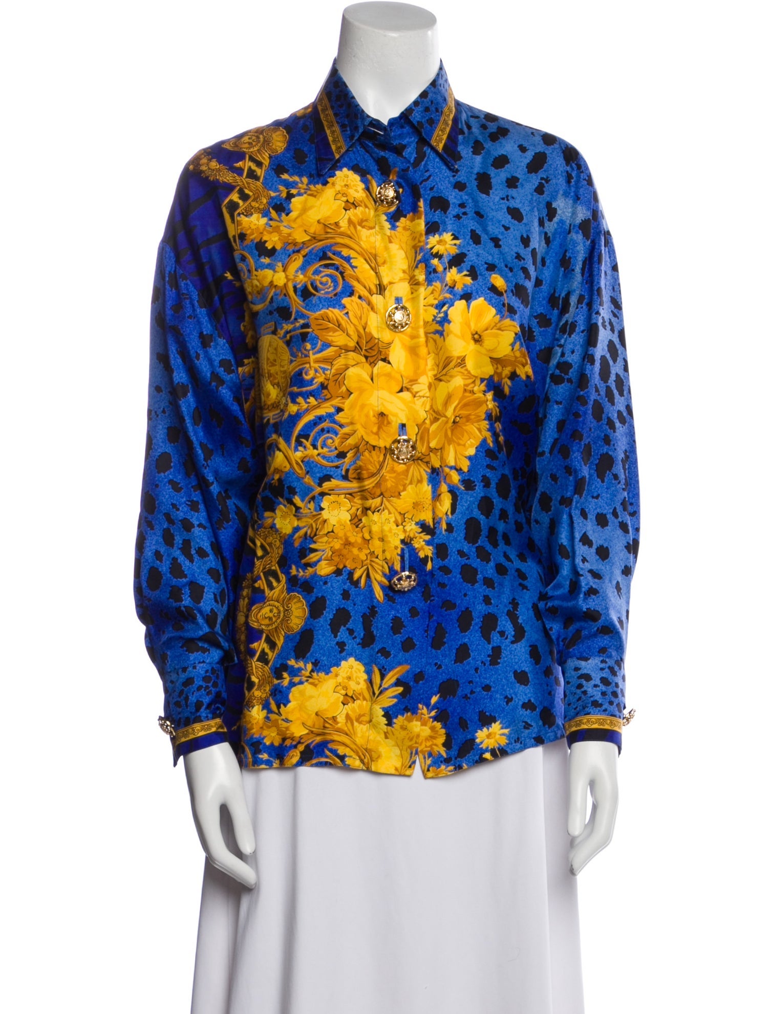 Gianni Versace Vintage 1992 Button-Up Top