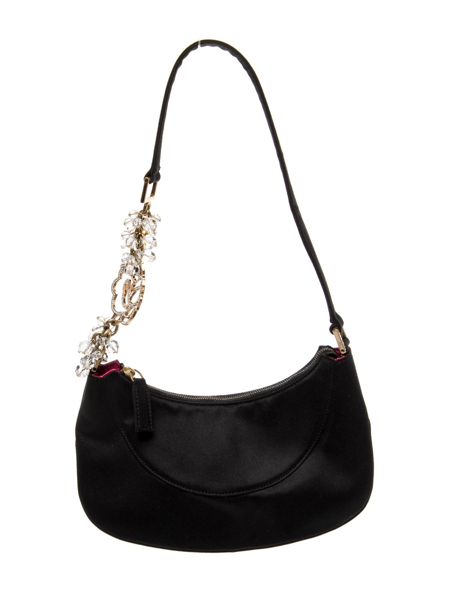 Gianni Versace Satin Shoulder Bag