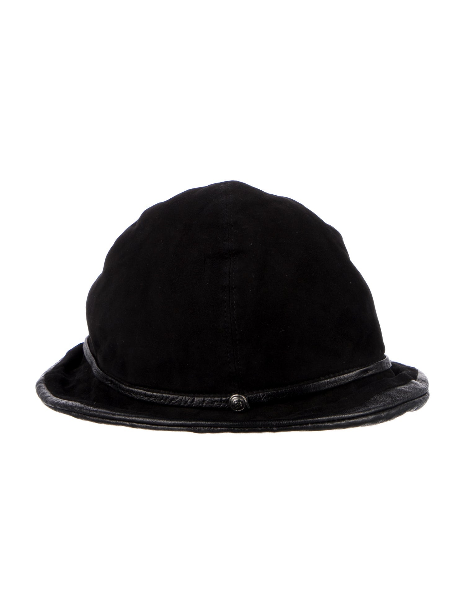 Gianni Versace Suede Leather Bucket Hat