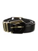 Gianni Versace Medusa Insignia Leather Waist Belt
