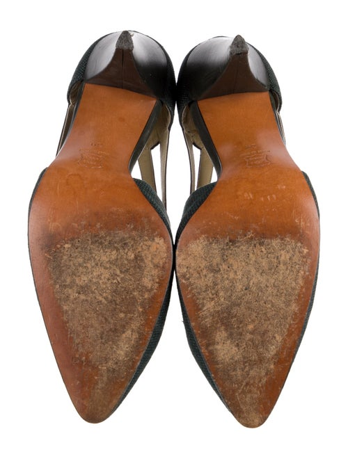 Gianni Versace Cutout Accent D'Orsay Pumps