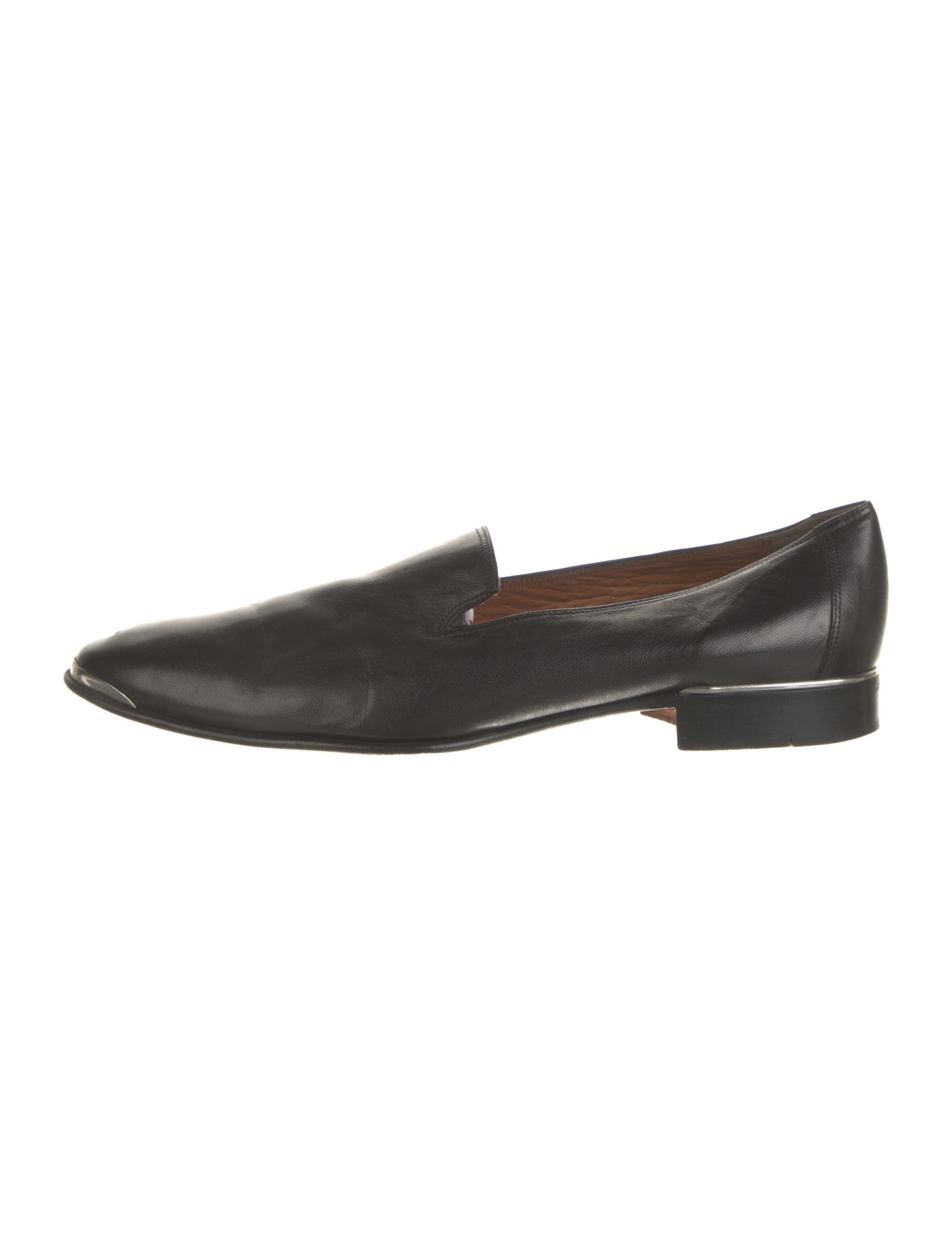Gianni Versace Medusa Insignia Leather Loafers