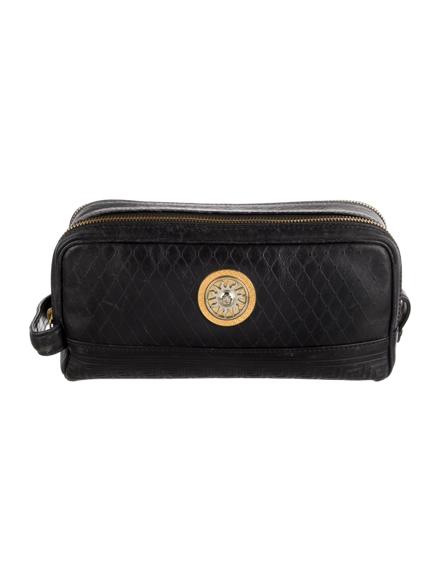 Gianni Versace Leather Cosmetic Bag