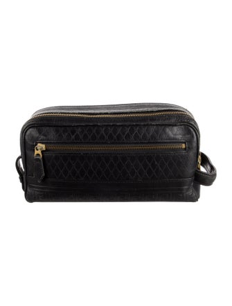 Gianni Versace Leather Cosmetic Bag