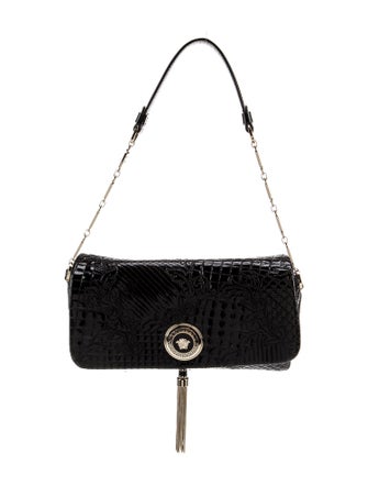 Gianni Versace Patent Leather Shoulder Bag