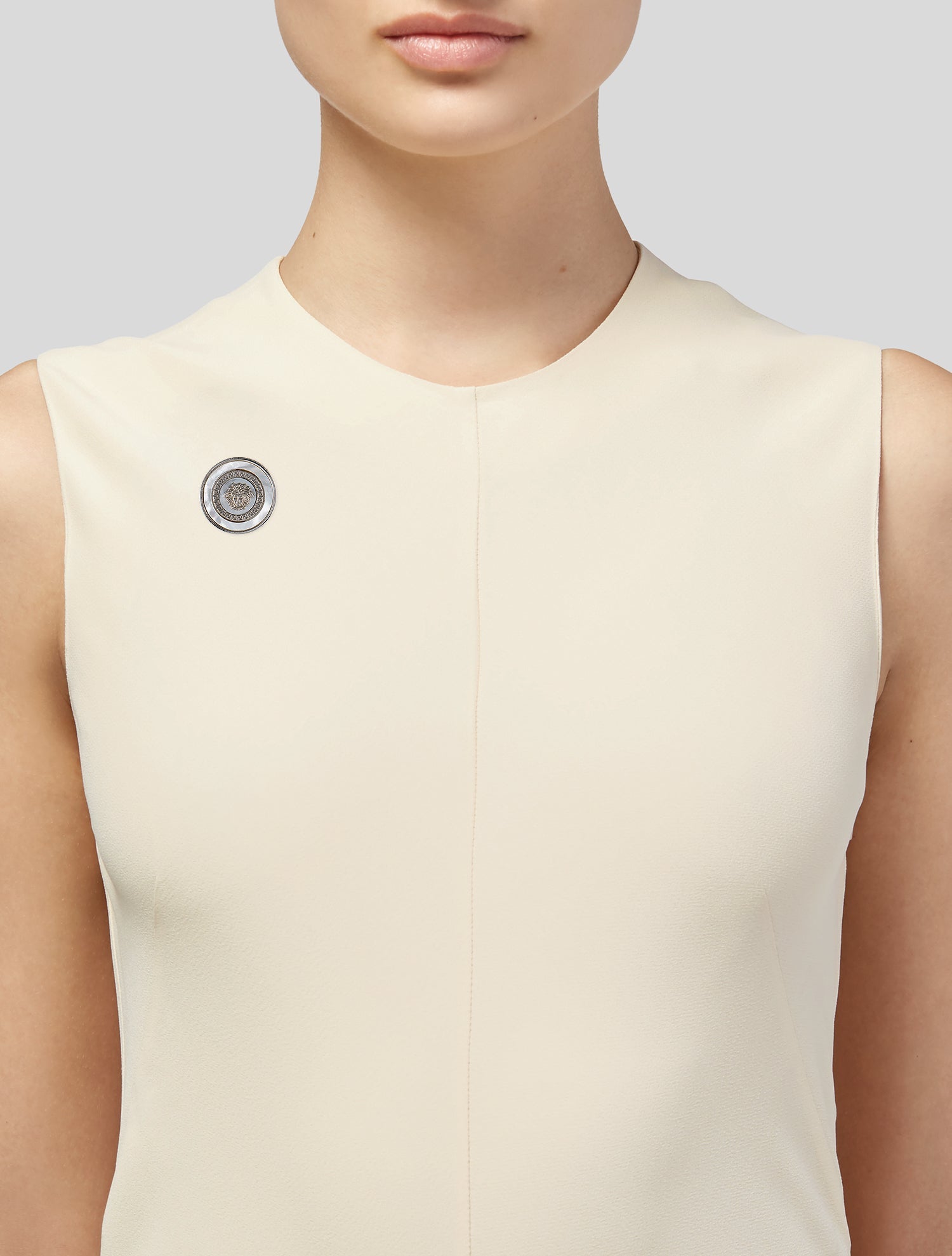 Gianni Versace Mother of Pearl Medusa Pin