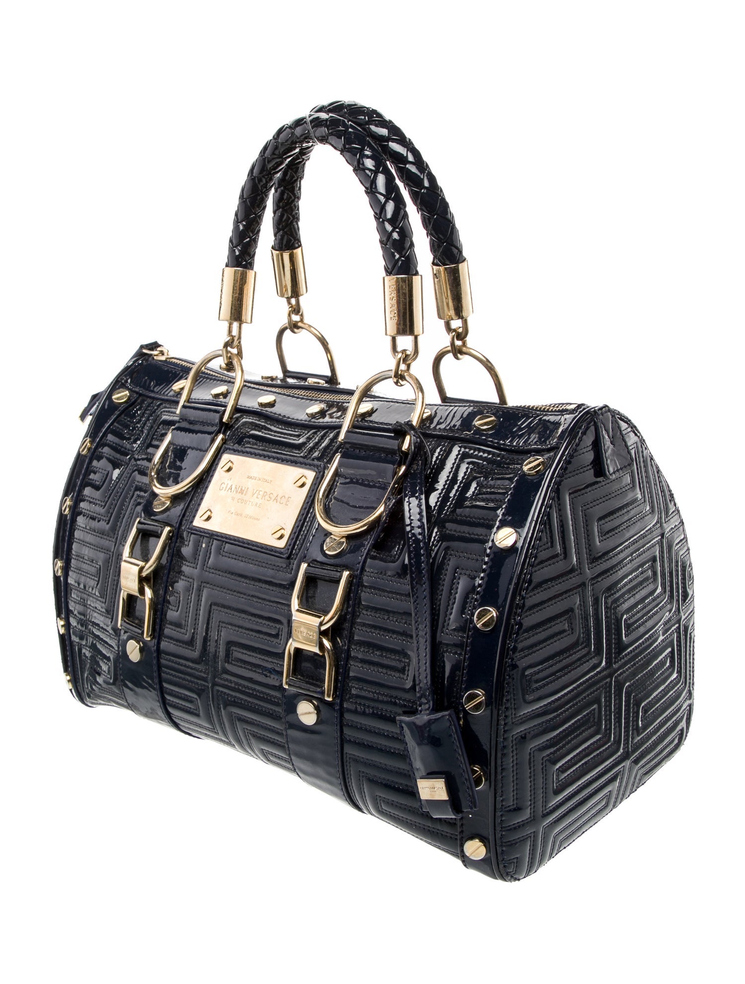 Gianni Versace Quilted Top Handle Bag