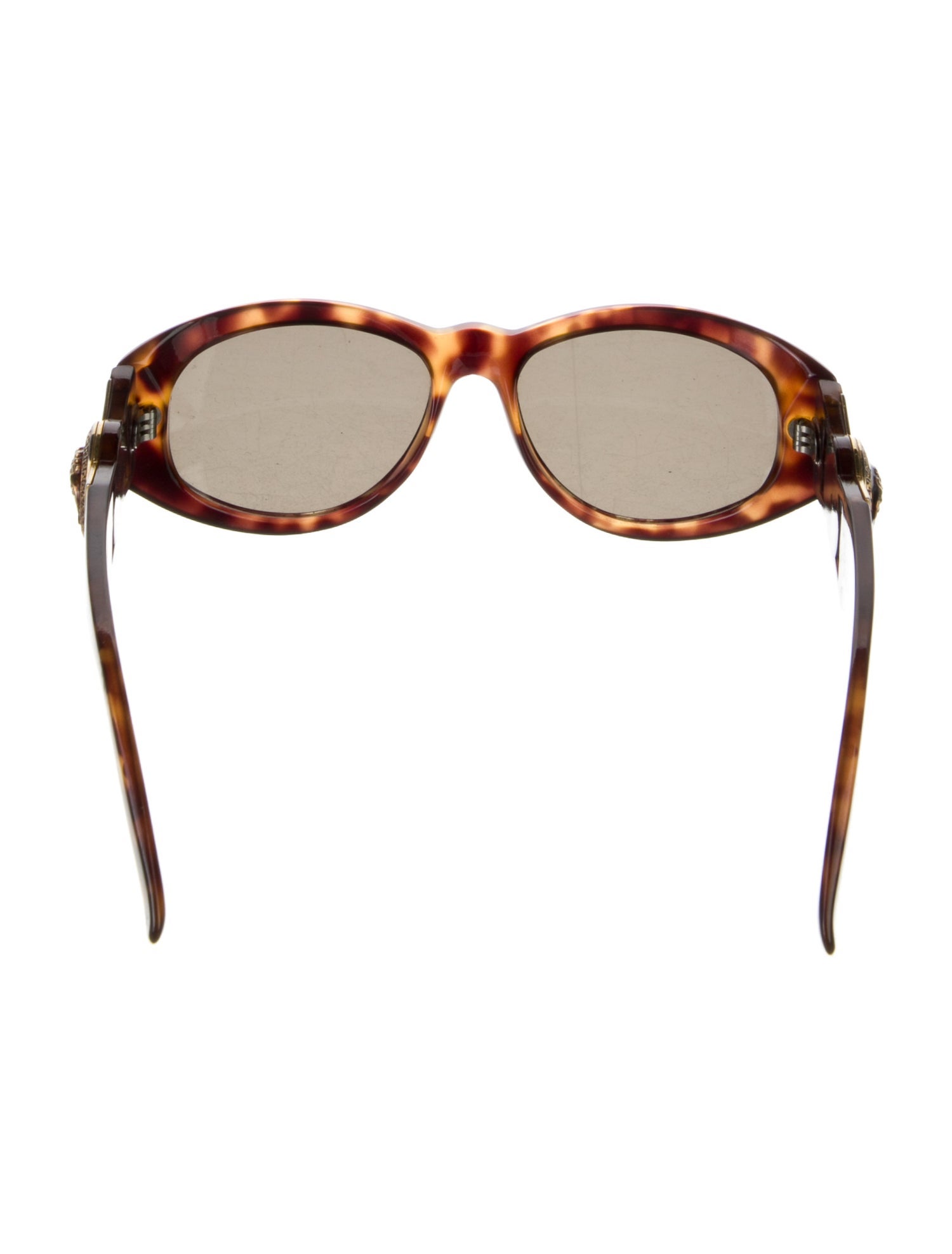 Gianni Versace Medusa Insignia Round Sunglasses