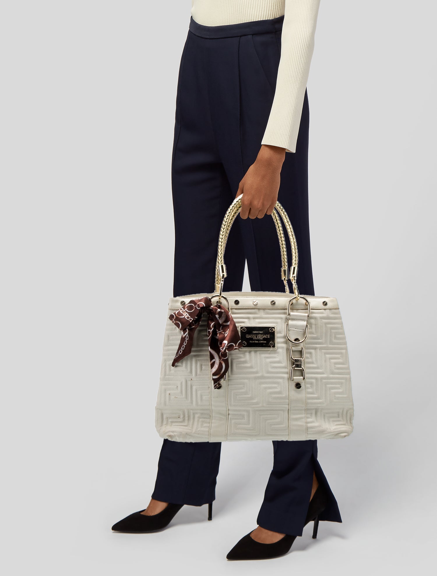 Gianni Versace Leather Evening Bag